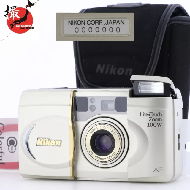 S/N000 Nikon Lite Touch Zoom 100W AF QD Gold 35mm Point & Shoot Camera Top MINT