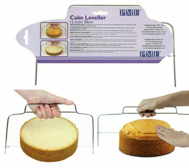 PME Cake Leveller Even Cake Layer Cutting Tool 12 Inch & 18 Inch Baking Tool