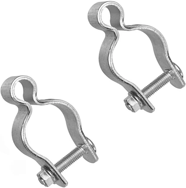 2 Pack 1-3/8Inch Chain Link Fence Frame Gate Post Hinge/Galvanized Steel Zinc Pl