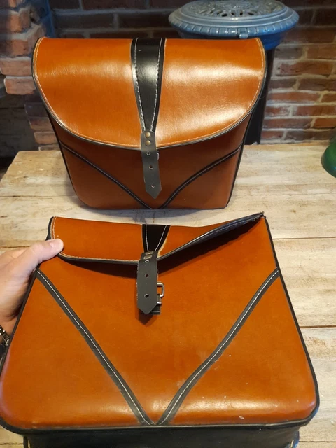Paire De Sacoches Anciennes Pour Mobylette, Solex - Vintage - Occasion