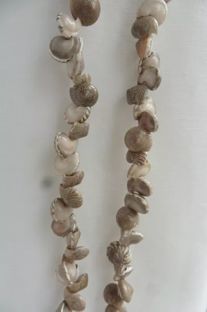 Neuf - Long collier sautoir d'été en perles de coquillages - plage Asie Océanie