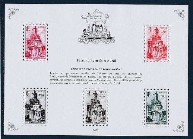 Blocs spéciaux Patrimoine de France en timbres 2022
