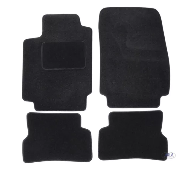 TAPIS DE SOL NOIR VELOURS SUR MESURE pour RENAULT CLIO MODUS 2005-2012  4 pcs