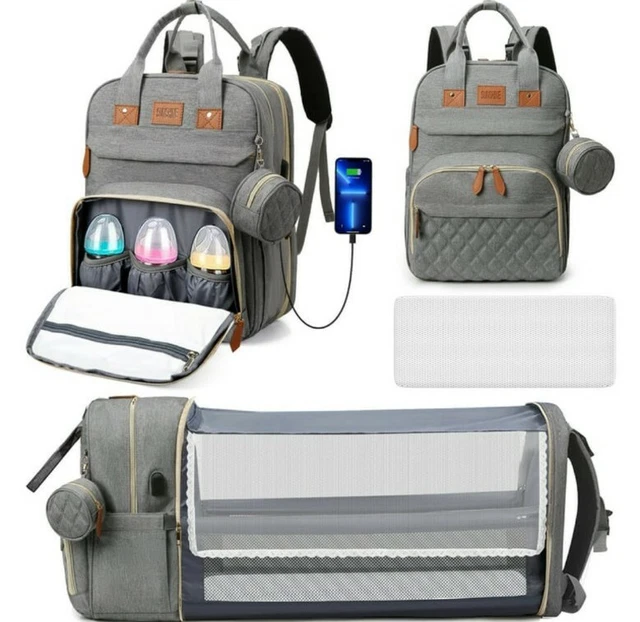 NAYA'S3 in 1 Diaper Bag with Changing Station & Bassinet