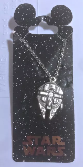 Disney Star Wars Millennium Falcon Stainless Steel Necklace New RARE Locket