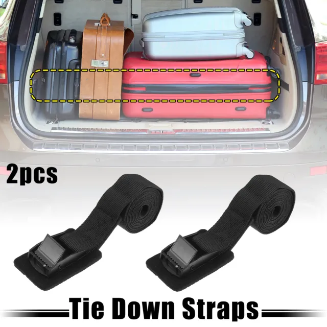 2 Pack 8.2' x 1" Universal Tie Down Straps with Cam Buckle for Cargo Trucks