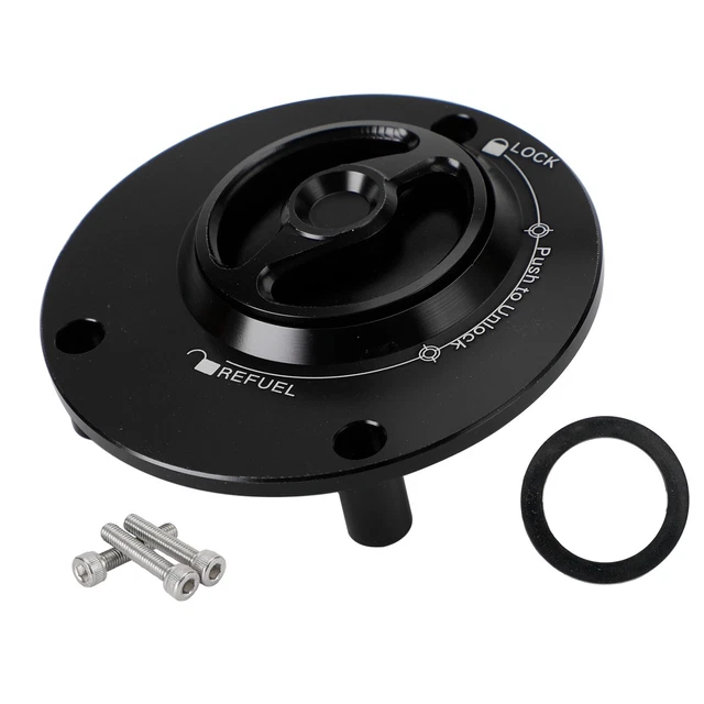 CNC BOUCHON DE RESERVOIR NOIR pour Yamaha YZF R1 R 1 RN YZF R6 R 6S 2003-2020