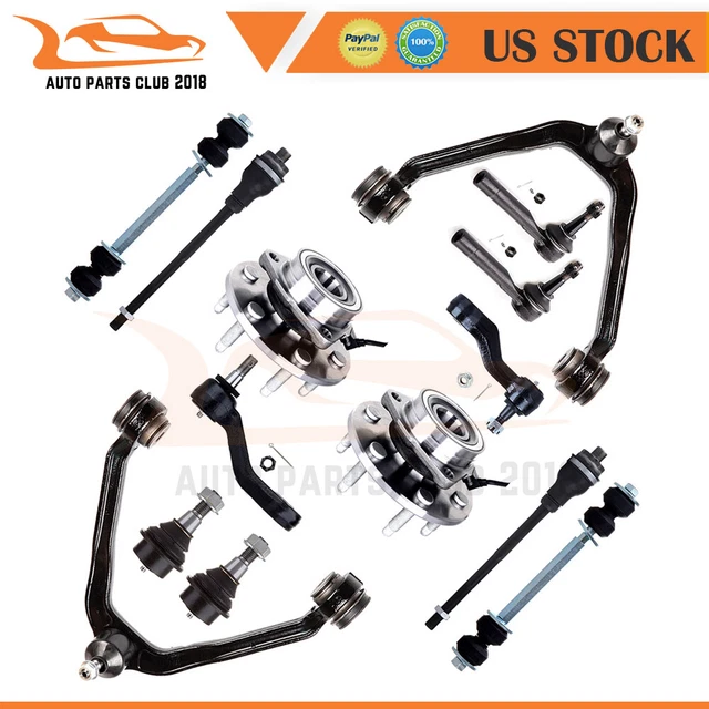 Front Upper Tie Rod End Wheel Bearning Hub Fits 2003-2006 Cadillac Escalade ESV