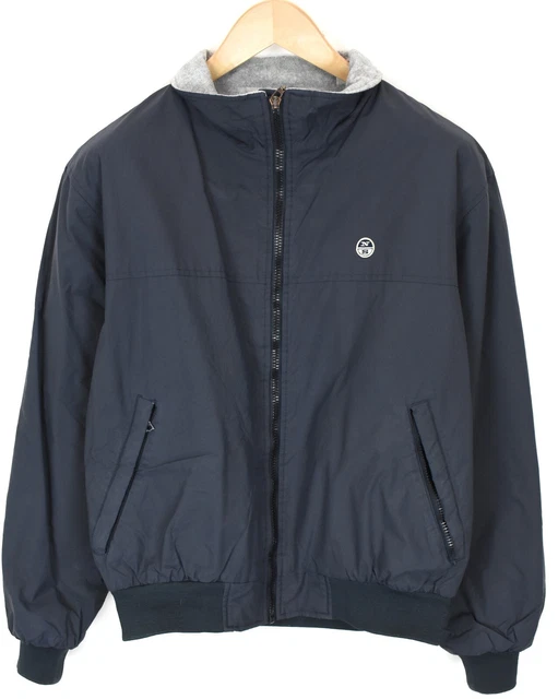 North Sails Giacca da Uomo Piccolo IN Pile Con Zip Foderato Blu Scuro