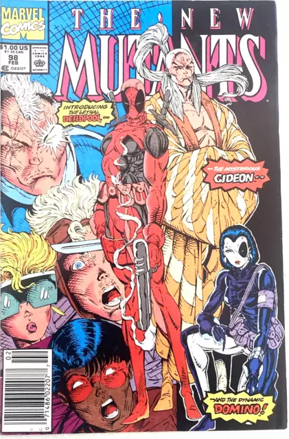 New Mutants # 98. 1St Series. Newsstand. Key 1St Deadpool, Gideon, Copycat. 1991