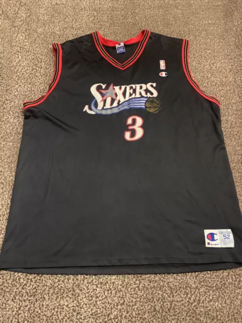 Very Rare Old Champion Allen Iverson Philadelphia 76ers NBA Basketball Jersey 🏀