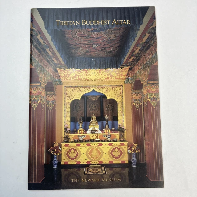 Fotos del altar budista tibetano Museo Newark Nueva Jersey 1991 Folleto de exposición