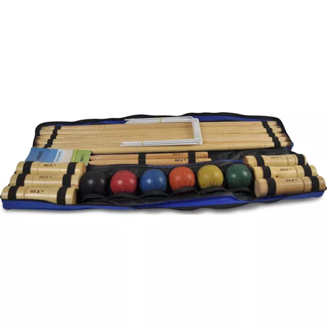 BEX Croquet Pro 6 Mallet Outdoor Game