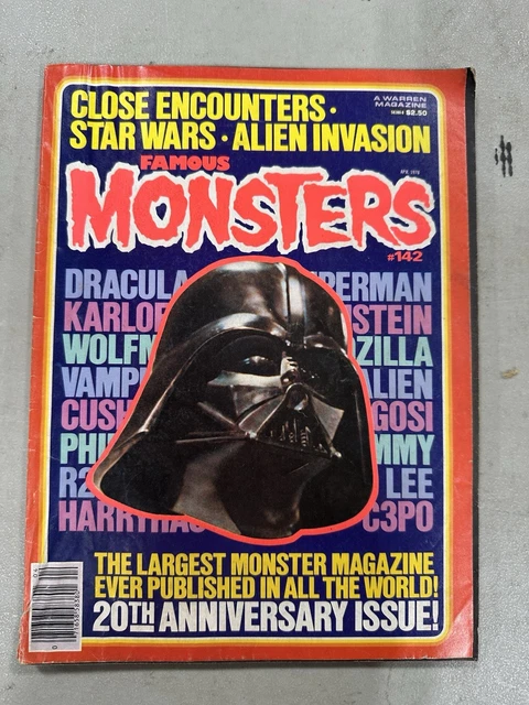 FAMOUS MONSTERS #142 Warren MONSTER MAG Star Wars E12 $24.77