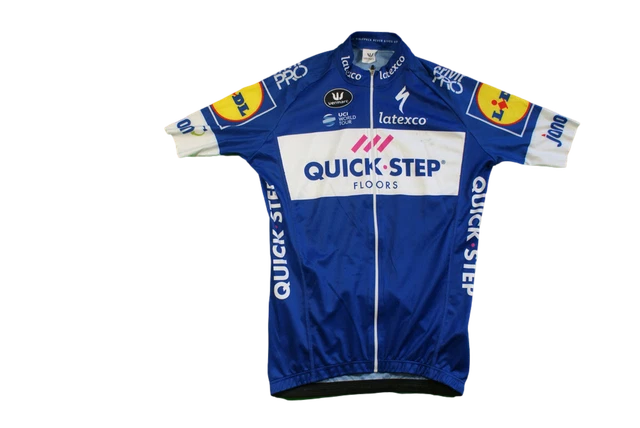 Ensemble cuissard vélo et maillot cyclisme équipe pro SOUDAL QUICK-STEP