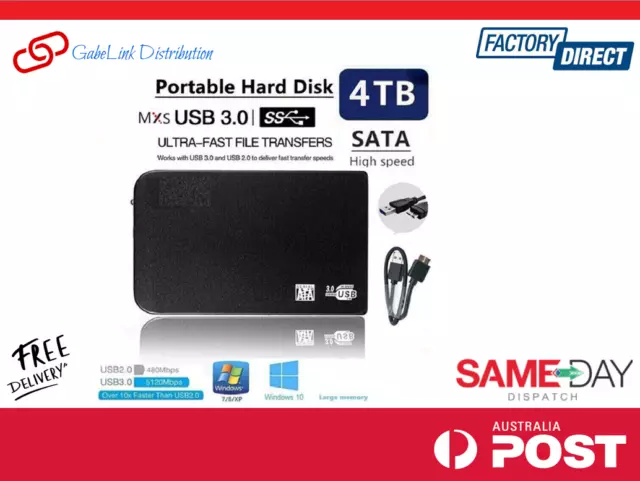 4TB Expansion Portable 2.5" HDD External Enclosure Case Hard Drive USB 3.0