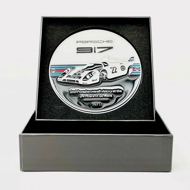 ORIGINAL PORSCHE 917 Martini Racing Limited Edition Grill Badge Emblem