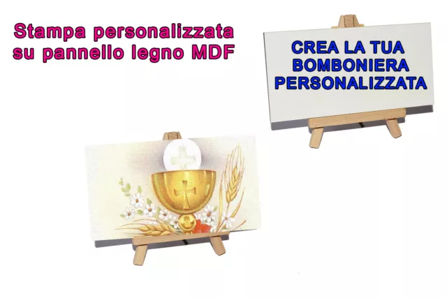 Stampa Personalizzata Pannello Personalizzato Mdf Legno Foto Cresima Comunione