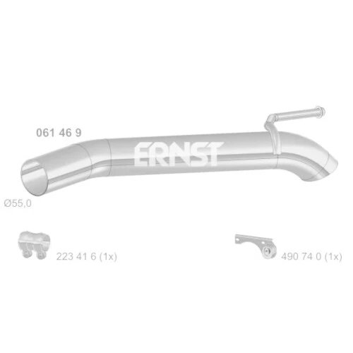 1 tubo di scarico Ernst 061 46 9 adatto per Opel General Motors