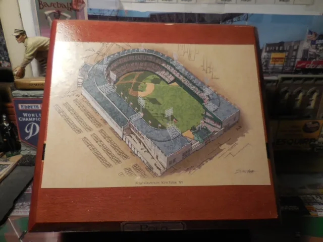 Vintage Polo Grounds  (smaller) Cigar Box baseball stadium! APBA/Strat-O-Matic!!