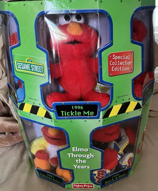 2007 Sesame Street Elmo Through The Years Special Collection Edition Plush Set