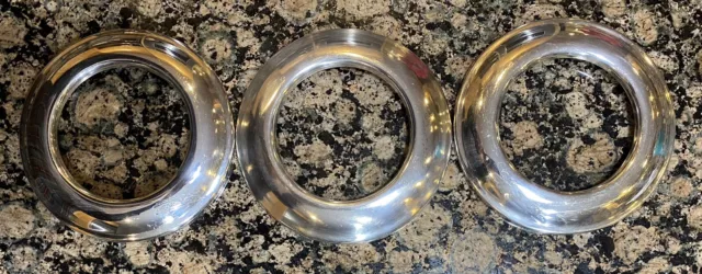 Union Pacific Railroad Silver Plate Supreme Rings, 3 Different Ones