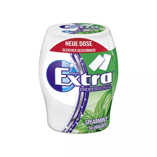 Wrigleys extra Professional Spearmint zuckerfreie Kaugummis Dose 68g