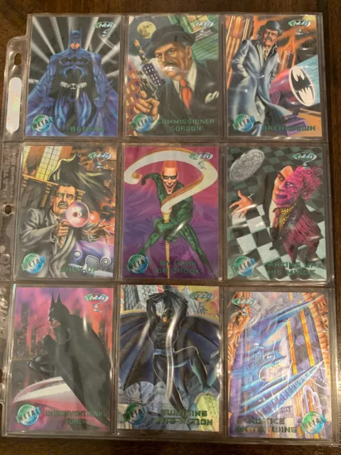 DC Comics Batman Forever Metal Set 100 Cards by Fleer 1995