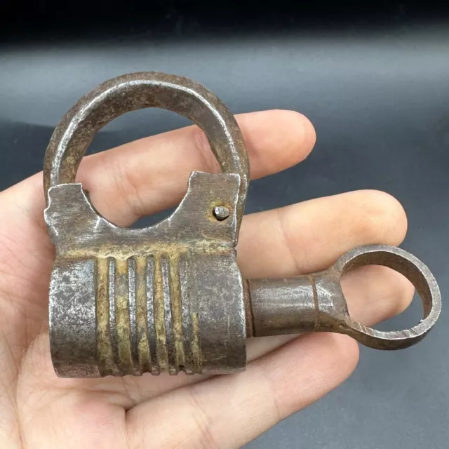 ANCIENT ISLAMIC SAFAVID STEEL LOCK  - 17th - 18th century