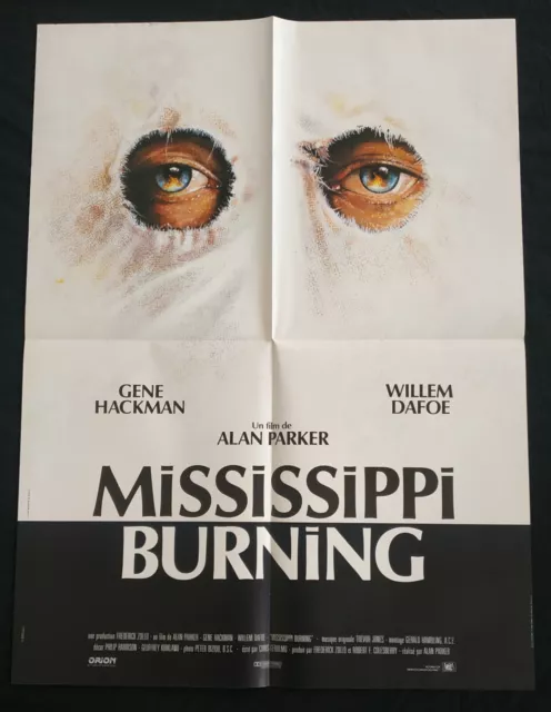 affiche cinema originale mississippi burning 60/80 alan parker -1988 - TBE
