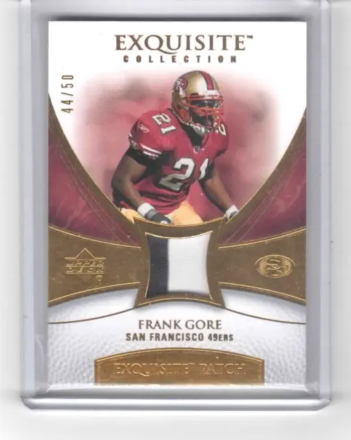 2007 Exquisite Patch  Frank Gore  Gold 44/50  Ep-Fg