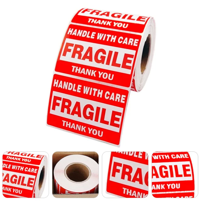 Fragile Stickers Expédition Un Verre Étiquettes Autocollantes Soins Infirmiers