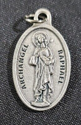 Archangel Raphael Medal - Patron Saint of Medical Workers - 24" Silver Chain