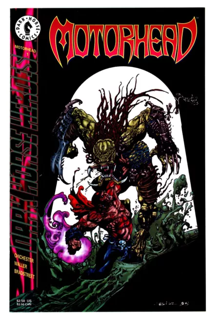 MOTORHEAD #1, NM, vs Predator, 1995, Simon Bisley, Tim Bradstreet, Dark Horse