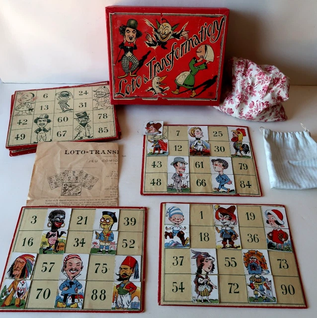 Loto géographique ancien, ed. Bussière, ill. B. Coudert - Acolytes Antique