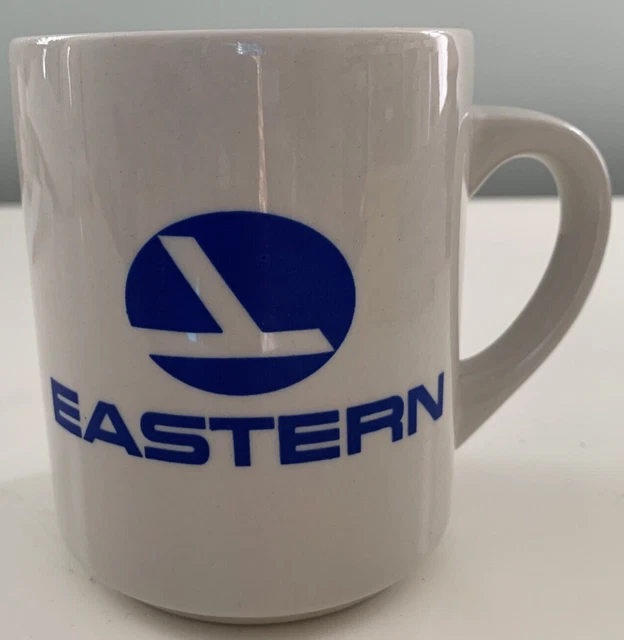 Piedmont Airlines Coffee Cup Mug - White With Blue & Red Logo, Eastern Airlines Theme