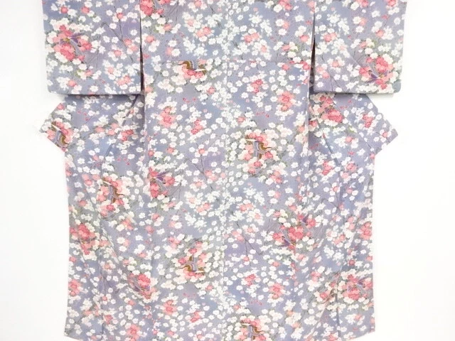 45282# Japanese Kimono / Antique Kimono / Sakura With Bird