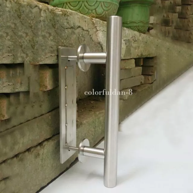 1PCS 12" Stainless Steel Sliding Barn Door Handle Flush Pull and Gate Hardware