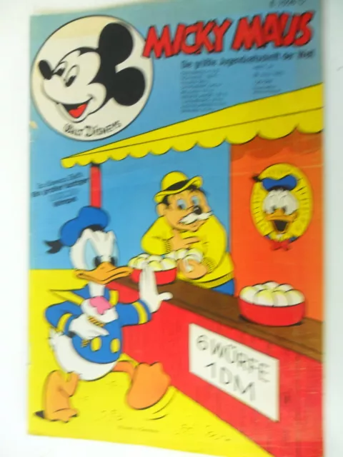 1 x Comic - Walt Disney - Micky Maus Nr. 31 - Jahrgang 1972 - mit Wimpel - Z.2-3