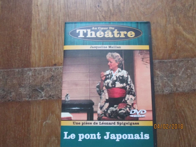 DVD THEATRE au coeur du theatre le pont japonais jacqueline maillan cuvelier XX