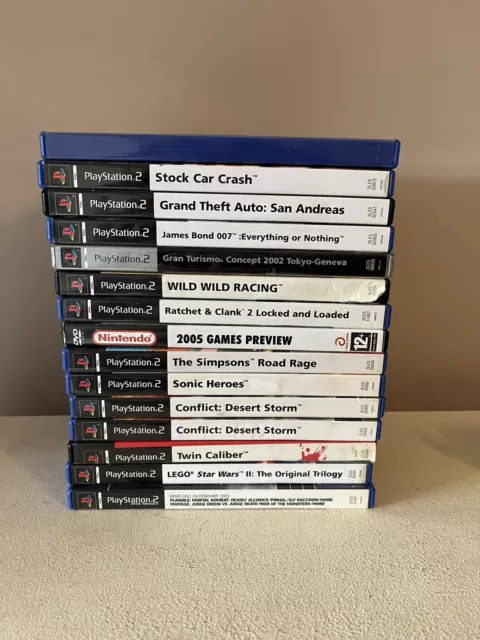 PS2 Empty Game Cases Bundle Job Lot 14 x Cases Some With Manuals