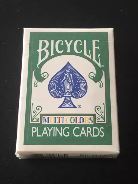 Bicycle Rider back Multicolors Deck USPCC Cincinnati Ohio Playing Cards