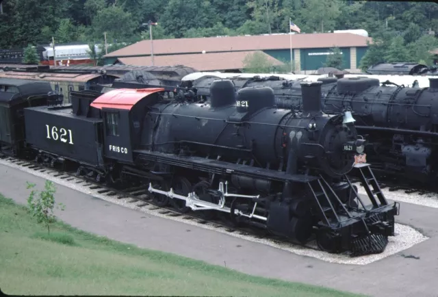 SLSF Frisco 2-10-0 steam engine Kodachrome Original Kodak Slide
