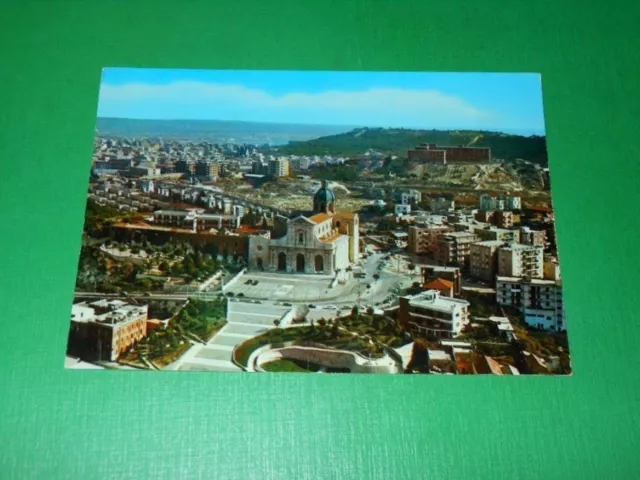 Cartolina Cagliari - Basilica di Bonaria ( veduta aerea ) 1965 ca