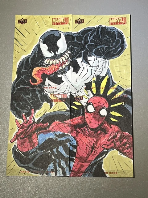 2020 Marvel Annual Sketch Cards 4-Piece Puzzle Achievements 1/1 Marco Carrillo
