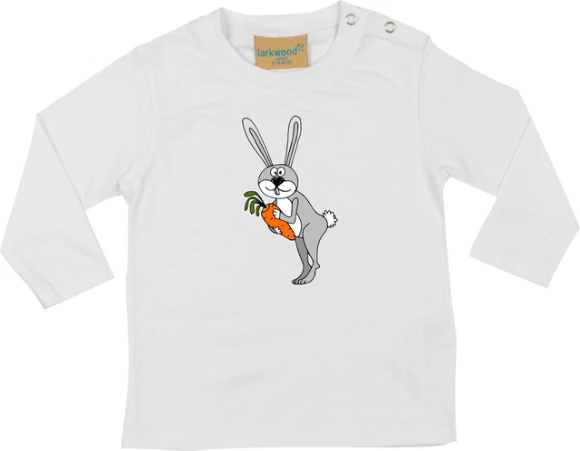 Langarm Baby/Kinder Shirt, lustige Tiere, Hase LW02104591