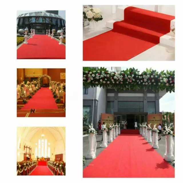 1x10m Rot Messeteppich roter Teppich VIP Läufer Event Teppich Hochzeitsteppich