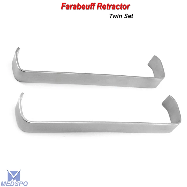Farabeuf Retractors Twin Set Double Ended Surgical Surgery Veterinary Instrument