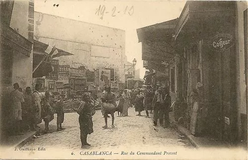 Cpa Maroc Casablanca Rue Du Commandant Provost