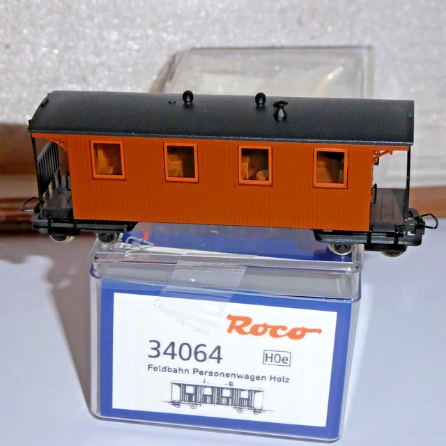 ROCO 34064 H0E Brown Field Railway Waldbahn-Personenwagen Epoch 1/6 New ...